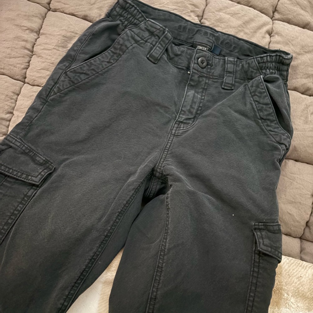 American Eagle Black Cargo Pants